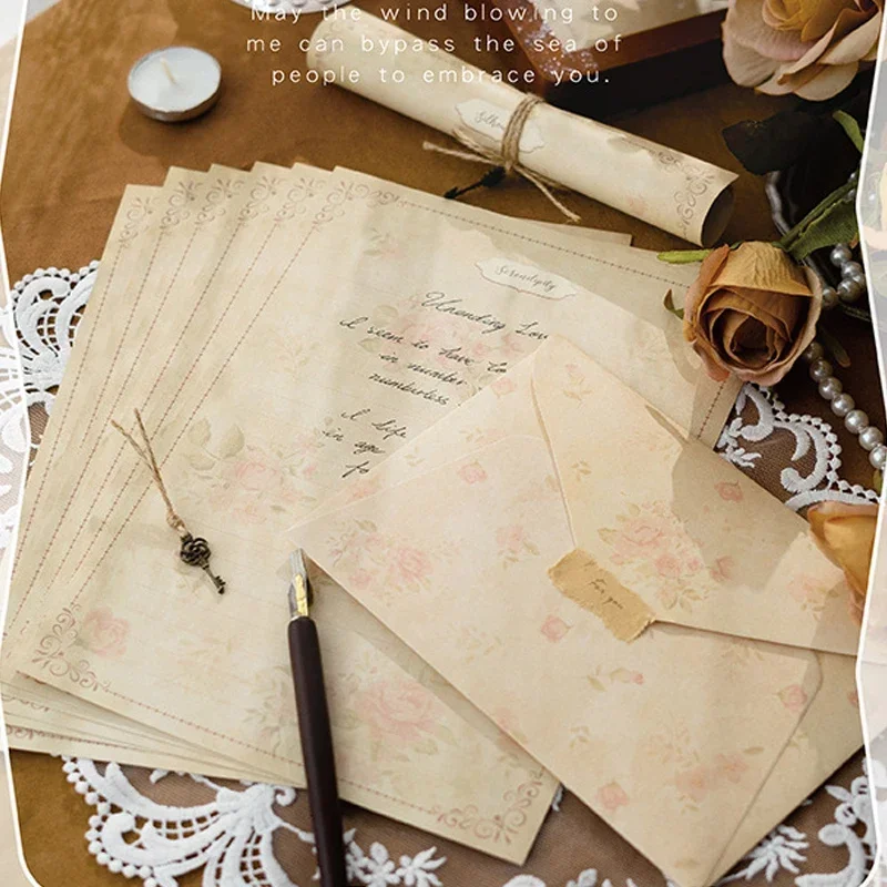 Imagem -02 - Envelope Ocidental para Cartas Convite para Festa de Casamento Carta Gravável Adesivo de Selagem de Papel Papelaria Escolar Escritório 13 Pcs por Lote