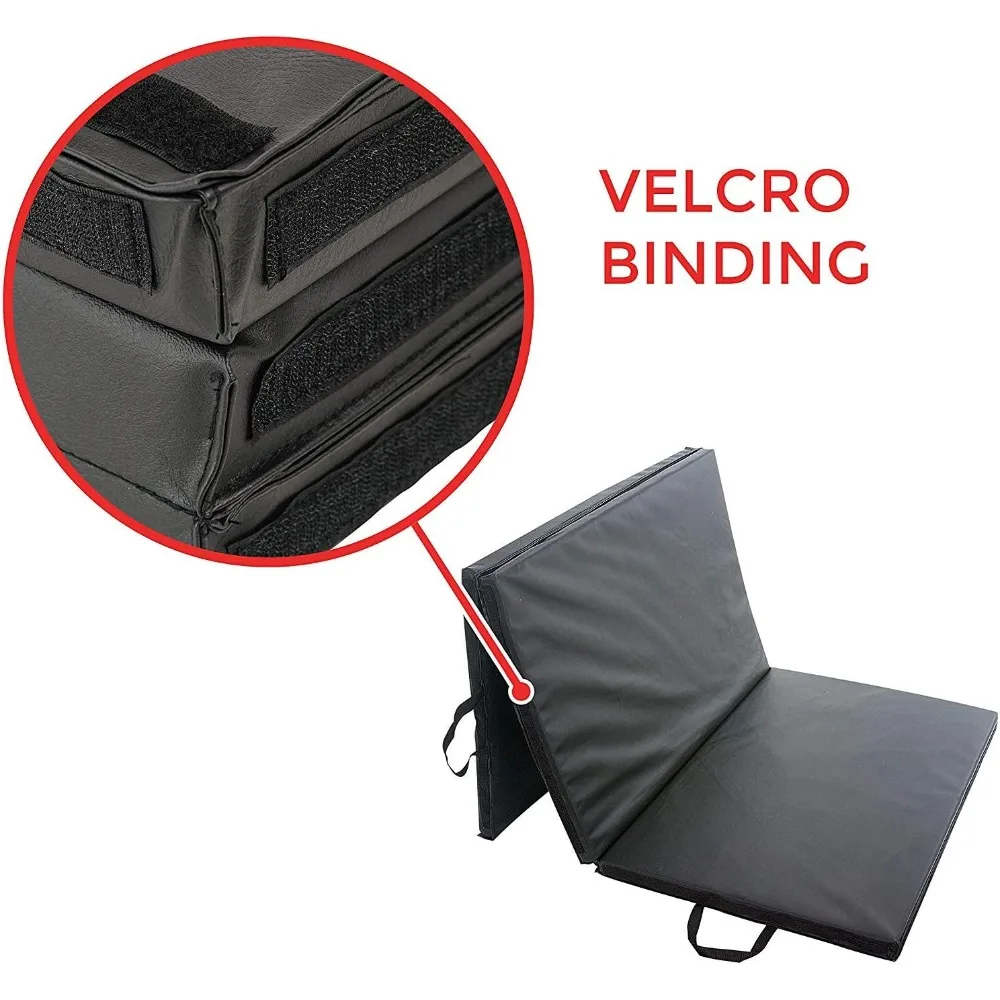 Extra Thick Tri-Folding Exercise Mat - Non-Slip, Water-Resistant for Home Gym, Yoga, MMA & Cardio Workouts