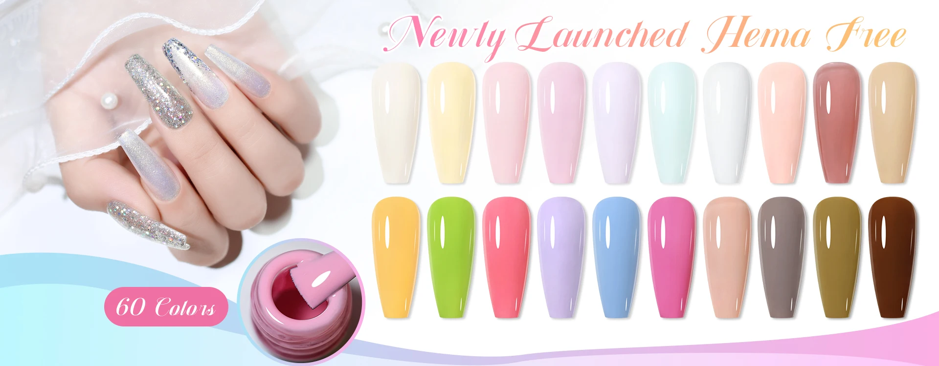 Arte Clavo HEMA TPO Free 15ml 6-teiliges Gel-Nagellack-Set Nude Pink Farbige Gel-Lack-Kollektion Salon Starter-Kit Großhandelslieferung – Detail 2