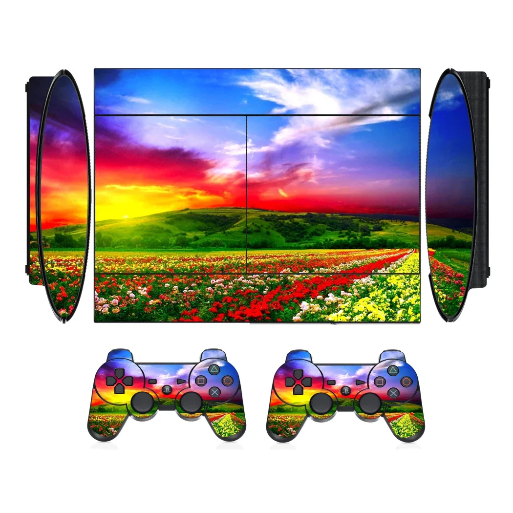 Piękna sceneria 3304 winylowa naklejka ochronna na Sony PS3 Super Slim i 2 naklejki na kontroler