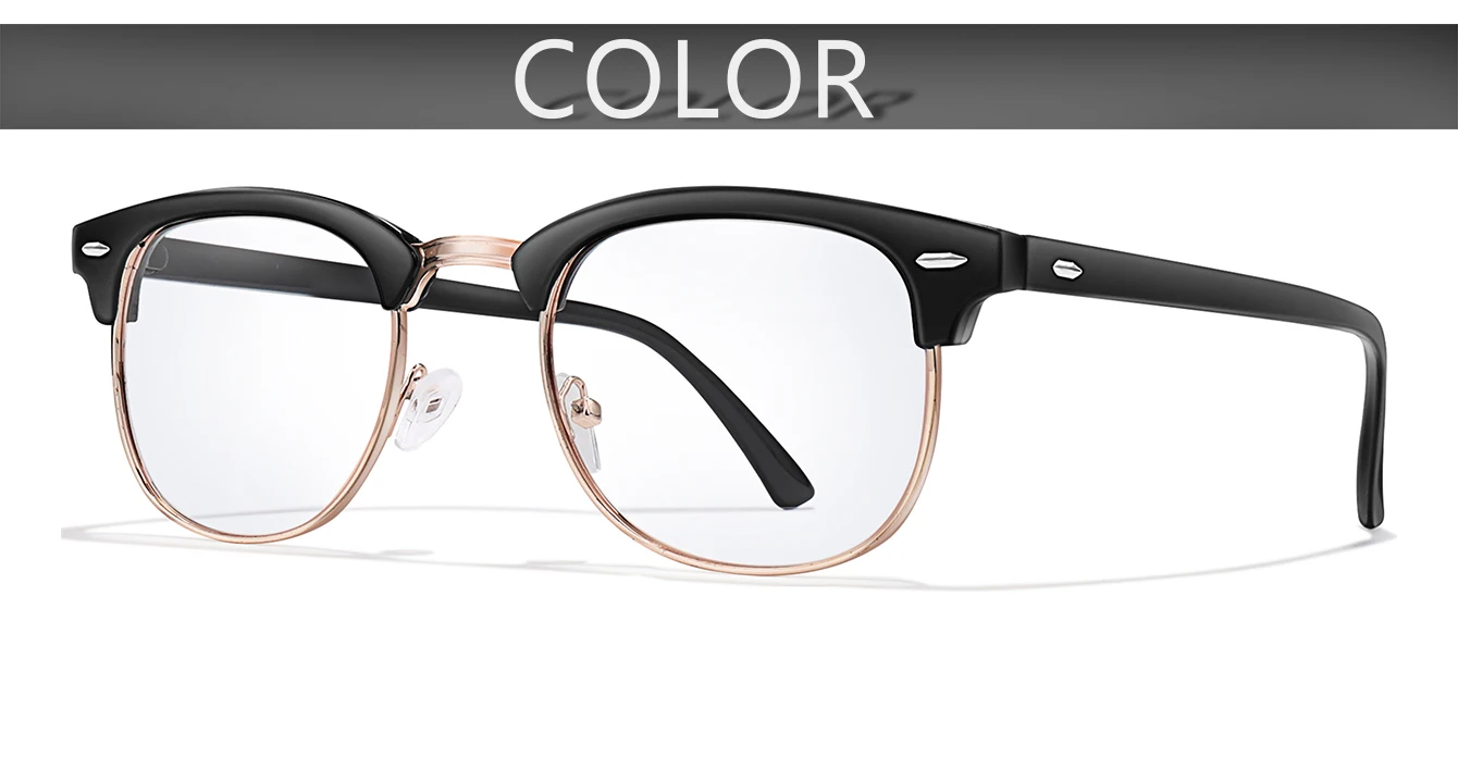 1 Paar/3 Paare/6 Paare photochrome Lesebrille mit Metall-Halbrahmen, Anti-Blaulicht, zum Surfen im Internet +150 +200 – Detail 3
