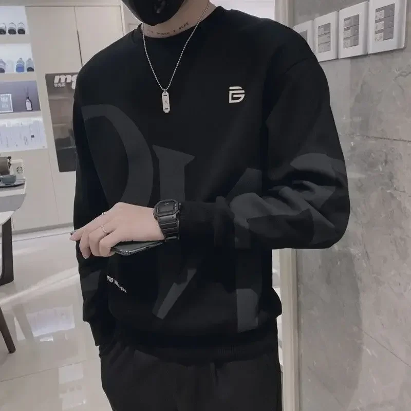 

High Quality Sweatshirts for Men Winter Harajuku Fashion Loose Man Pullover Clothing Deals Cheap Funny Aesthetic Overfit Tops S