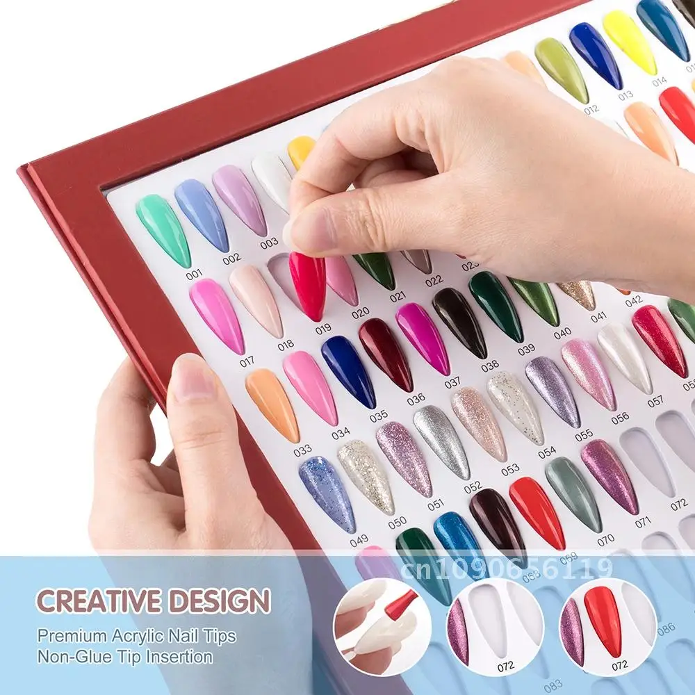 TP 308/320 Colors Nail Tips Display Book Gel Polish Swatch Chart Salon Tools DIY Art Showing Shelf Coloring Books