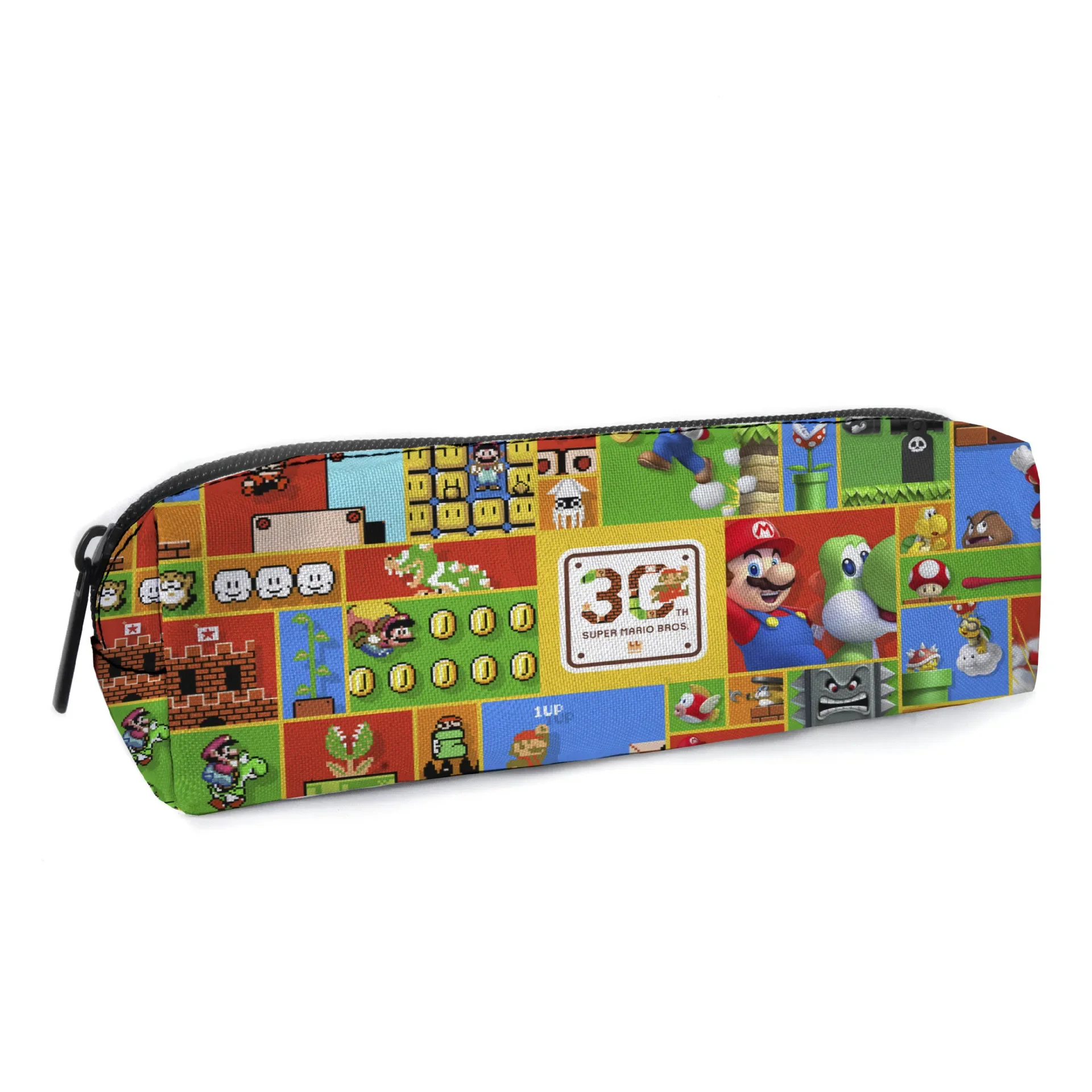 Mario Bros Pencil Case Anime Pencilcase Super Mario Large Capacity Student Pen Case Storage Box Children's Stationery Supplies