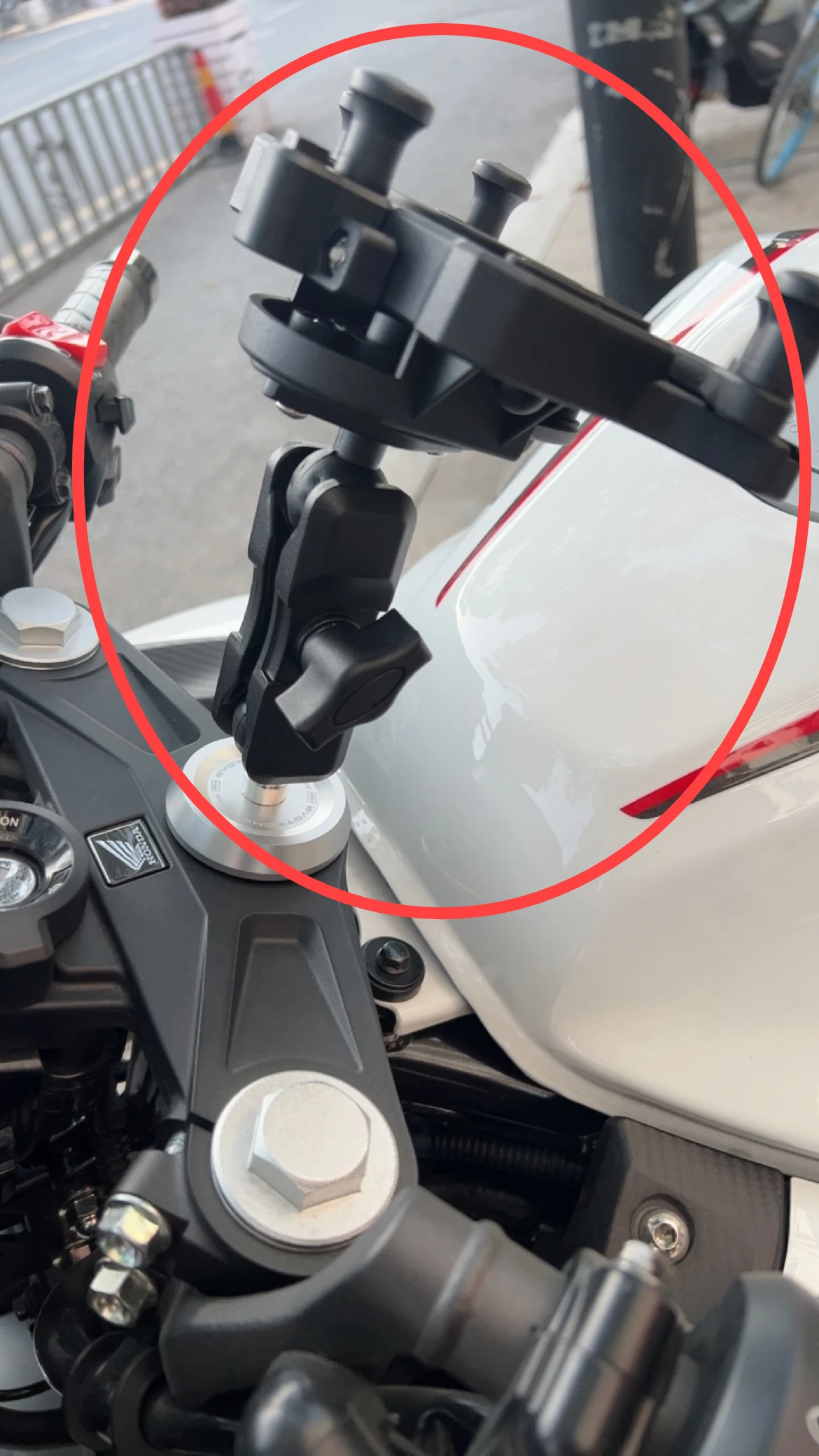 For Honda CBR650R CBR400R CBR500R modified mobile phone holder with Samsung cover navigation bracket motorcycle Accessories