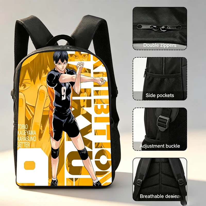 Cartoon Haikyuu Anime Print Ba - огляд і ціна School Backpack Teen