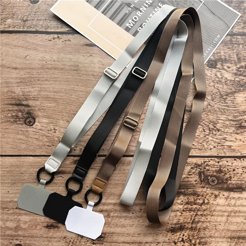 Polyester Adjustable Webbing Lanyard Wrist Lanyard Gasket Hanging Neck Sling Multifunctional Mobile Phone Rope