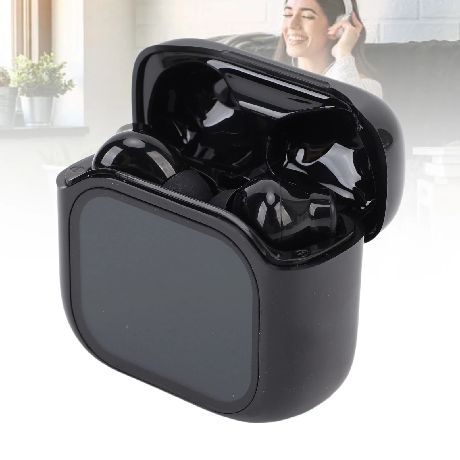 Наушники-переводчики поддерживает более 140 языков, перевод в реальном времени, Bluetooth 5.4, наушники с сенсорным экраном, 300 мАч