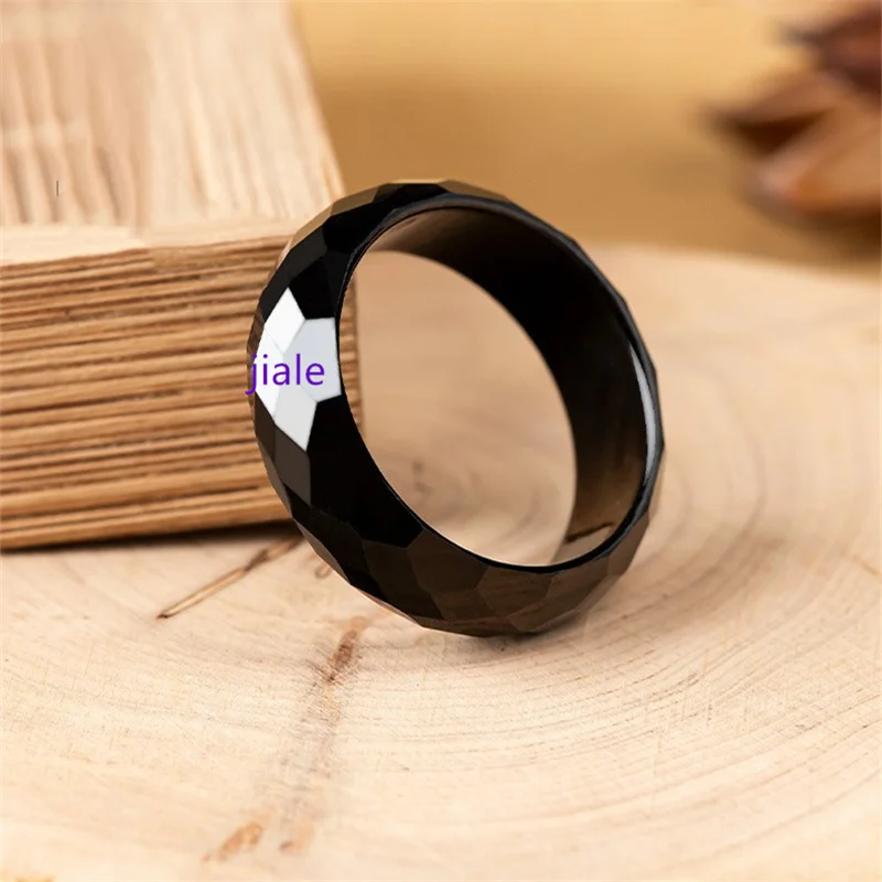 

Jiale/ Hand-Carved/ Natural Jade Mo Cui Ring Men's Travel Women's Party Wedding Decoration Fine Jewelry Accessories Couple Gift