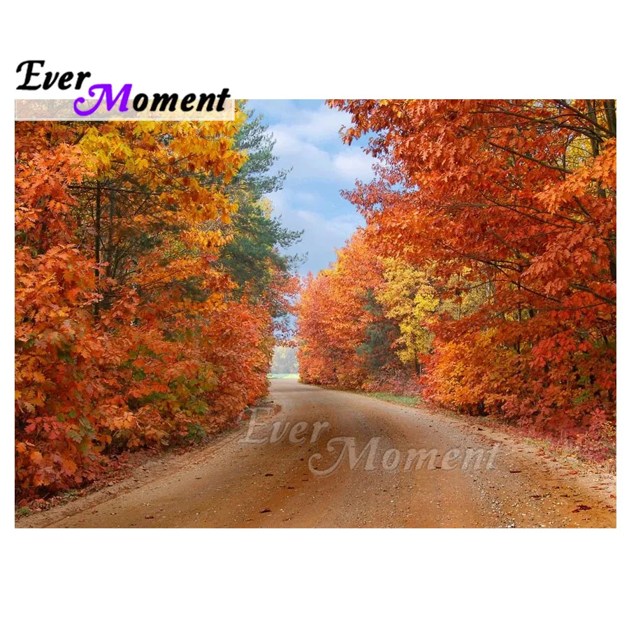 

Алмазная картина Ever Moment, тресс, лесная дорога, сделай сам, полная квадратная круглая дрель, картина с алмазной вышивкой, украшение ASF2020