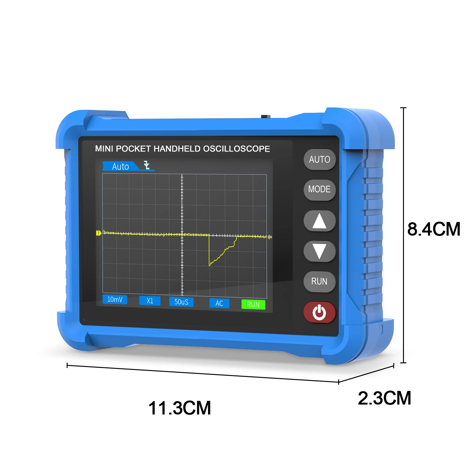 

HoldPeak HP-250K Handheld Digital Oscilloscope 250KHz 2.5MS/s 2.8" LCD Portable Scope for Electronic Circuit PCB Repair Testing