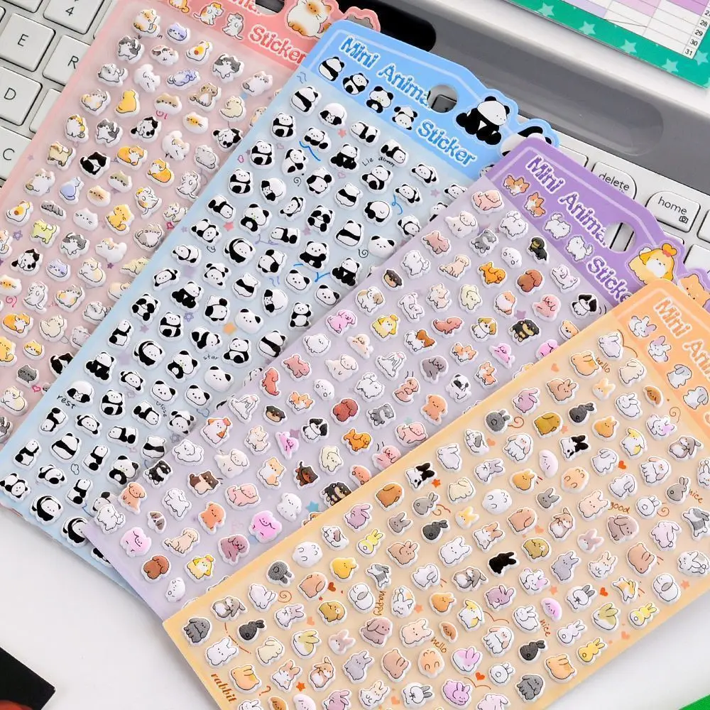 

DIY Creative Decoration Cartoon Reward Stickers Cute Capibala Panda Foam Stickers Animal Diary Handmade Phone Suitcase Stickers