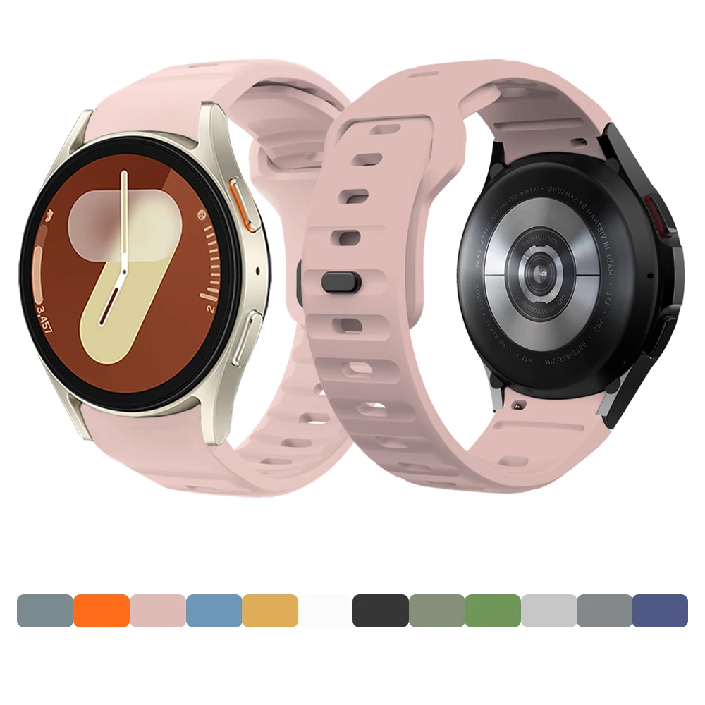 Strap for Samsung Galaxy Watch 7 40mm No Gaps Porosity Suitable Men Accessories for Galaxy Watch 6 Classic 43/47mm Watchband