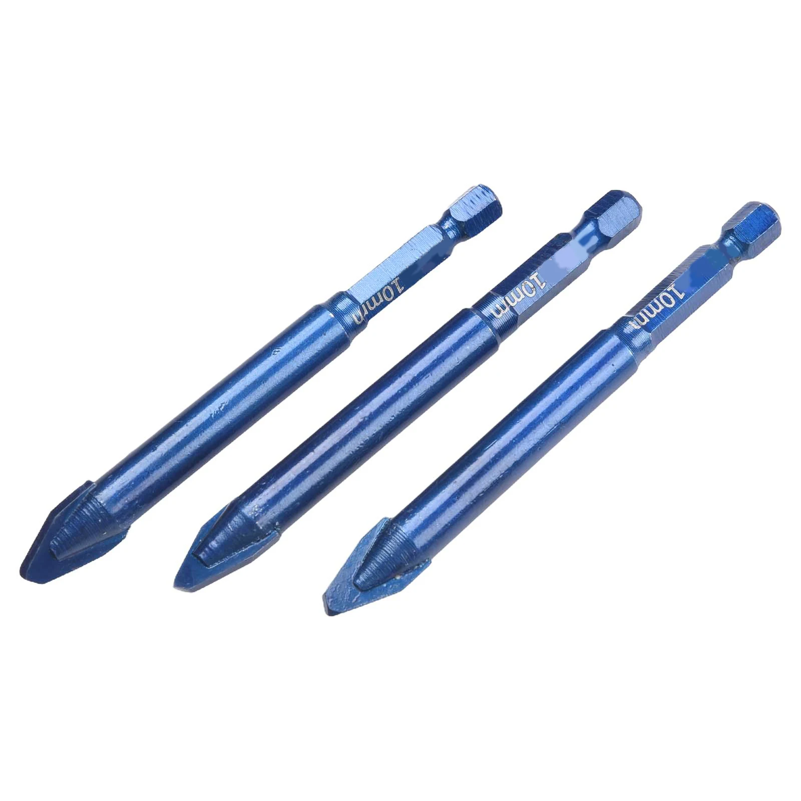 5pcs 6/8/10/12mm 편심 드릴 비트 다기능 구불 구불한 머리 타일 유리 카바이드 목재 플라스틱 전동 공구 용 정밀 드릴링