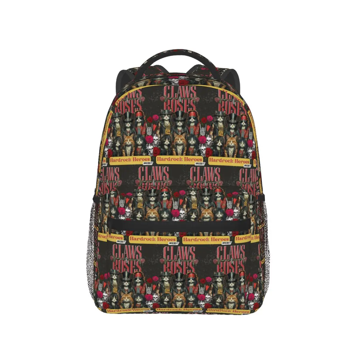 

Claws And Roses Rock Band Parody Backpack Hot Sale Daypack Large Capacity Children BookBag School Bag Shoulder Bags Men Women