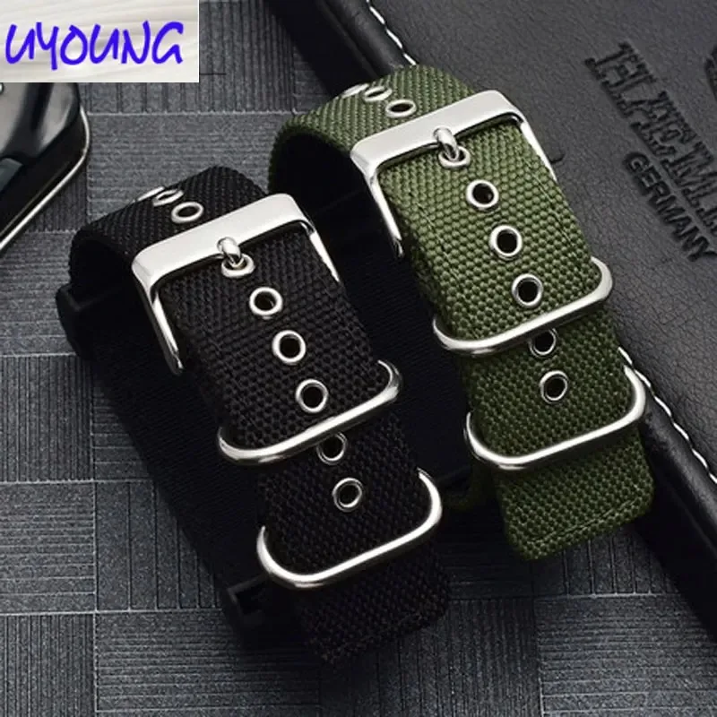 Classic black canvas watch FOR cso G-SHOCK DW-5600 DW6900 DW5035 Watch strap band 16mm