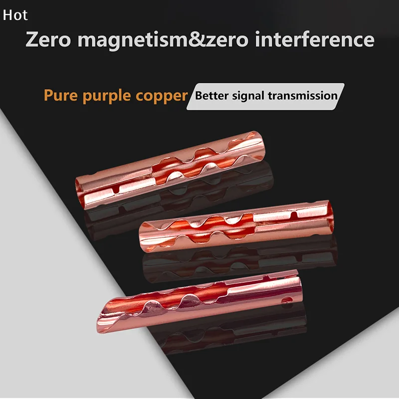

4 шт. высококачественных медных разъемов BFA 4 мм Z-образного типа для акустических кабелей, аксессуары