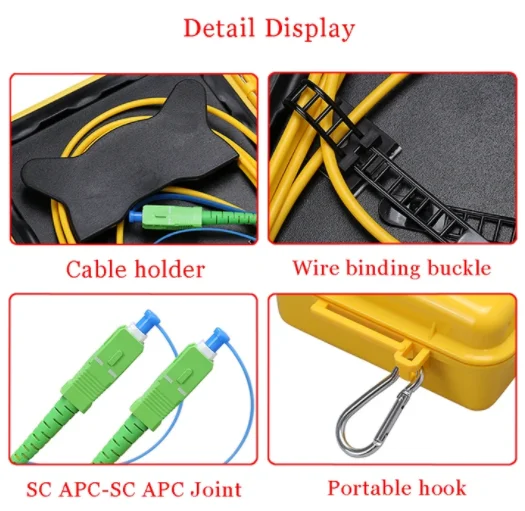 Factory Price 500M 1000M, 2000M OTDR Fiber Launch Coil Singlemode SC/APC to LC/UPC