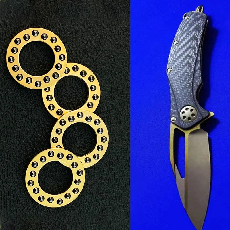 Rodamientos de cuchilla CNC de cerámica y latón H62 para Microtech Socom Bravo Matrix MSI Standard Issue Ram-Lok Elite Anax