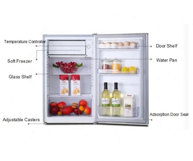 115L SAA SASO Approved Defrost Single Door Portable Fridge Freezer Hotel Refrigerator