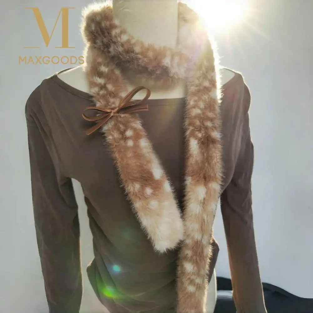 الإبداعية لطيف الأيائل وشاح دافئ الباردة والدليل على رباط شعر سميك تأثيري اكسسوارات الديكور غطاء للأذنين الخريف الشتاء