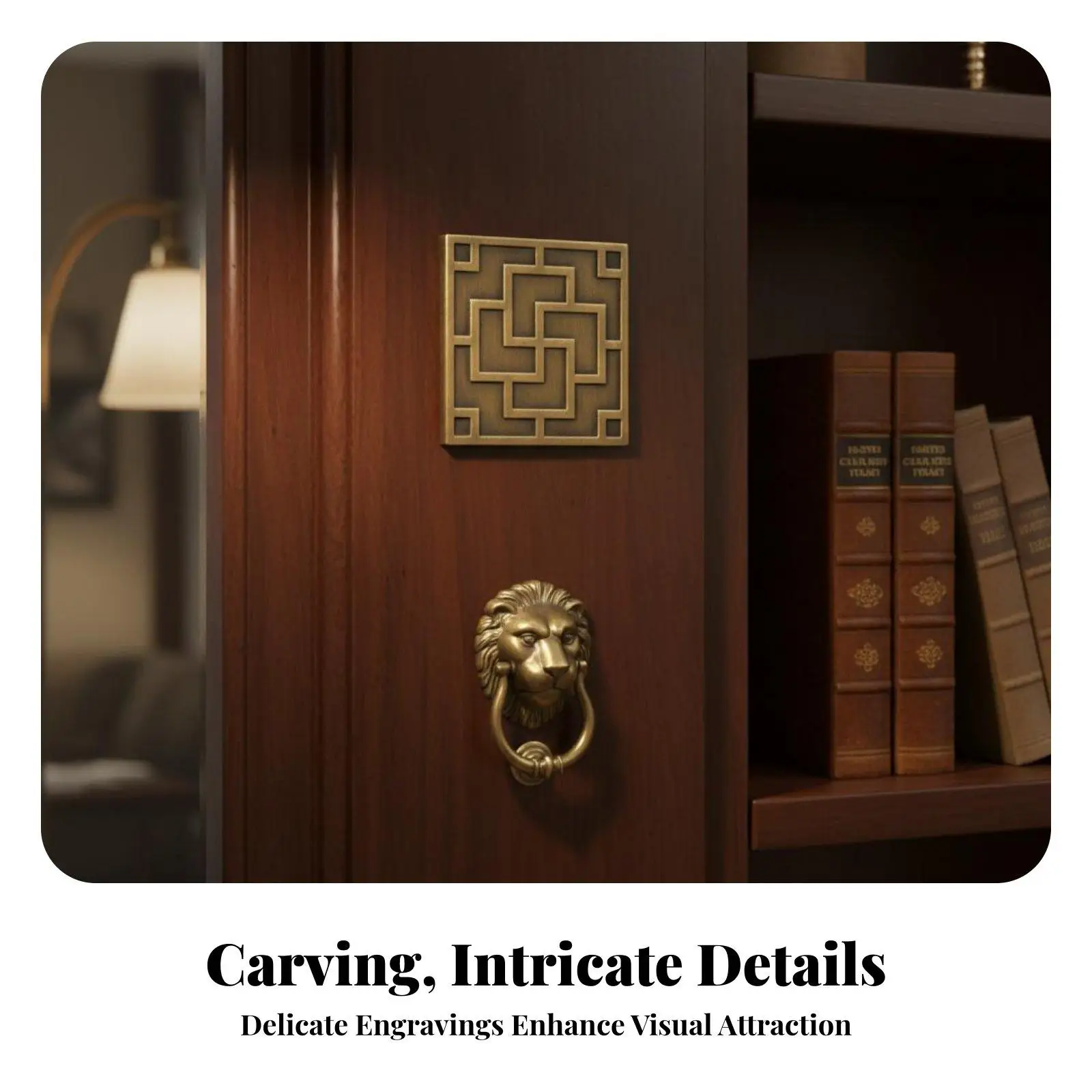 Antique Brass Decorative Plate Chinese Design Furniture Applique Solid Copper Industrial Plate for Door Cabinet Wall Desktop