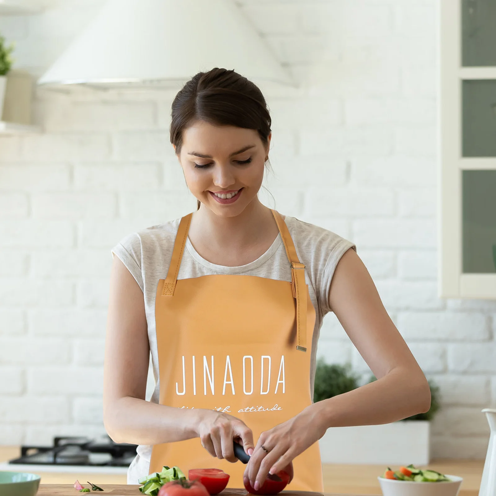 

Waterproof Oil Resistant Apron for Kitchen Garden Cooking Crafts Sleeveless Design Stylish Household Baking Grill