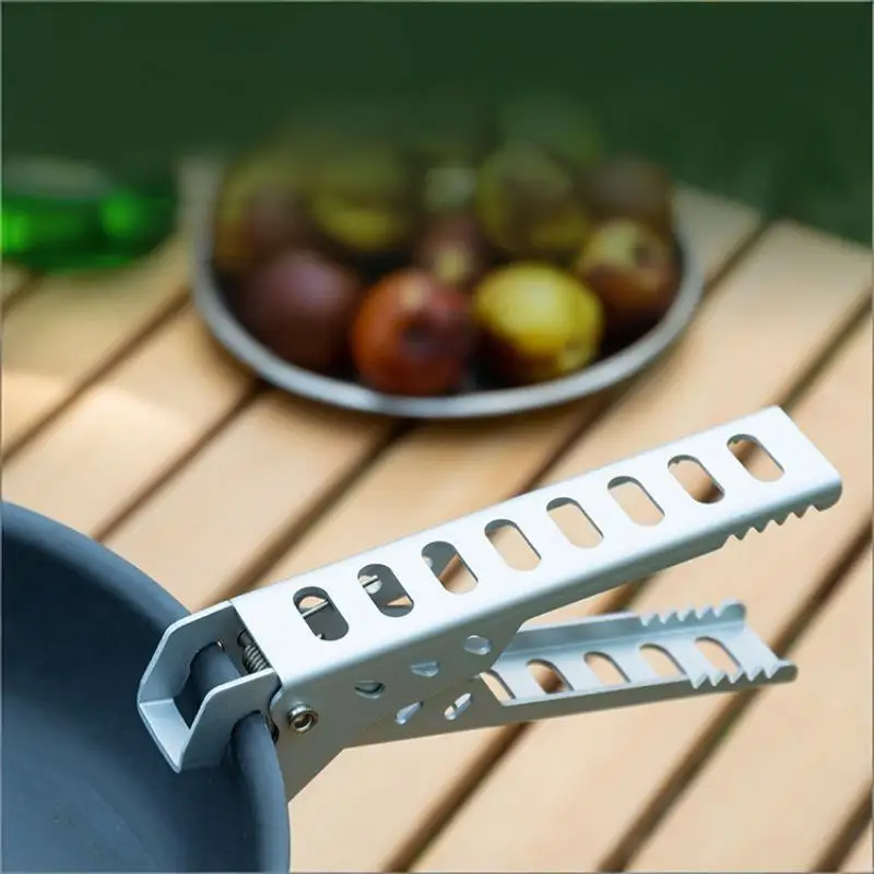 Durable Anti-hot Pot Clip Rustproof Alloy Bowl Gripper Kitchen Food Clamp for Outdoor Camping Home Cooking