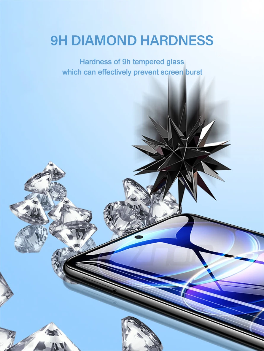 3Pcs Gehärtetem Glas Für Realme GT Neo 5 SE 2 2T 3T GT3 GT2 Pro Screen Protector Realme 10 Pro 10T 10s C55 Glas Film – Detail 5