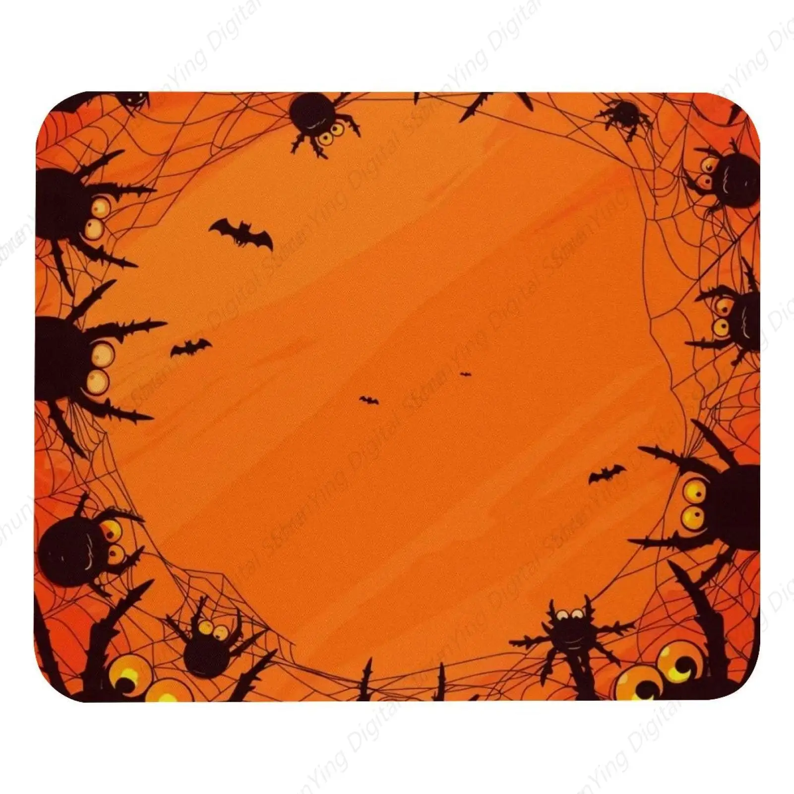 

Halloween Spider Web And Spider Computer Mouse Pad Game Anti Slip Rubber Mouse Pad Office Laptop Mouse pad 25*30cm