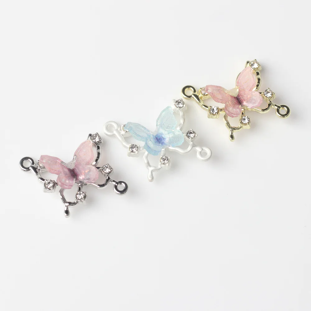 6 ، 17*14 ، راتنجات رصيعة من سبائك الزنك ، وصلة تعليق مزدوجة ، قلادة تصنعها بنفسك ، إكسسوارات صنع الأساور والقلادات #6