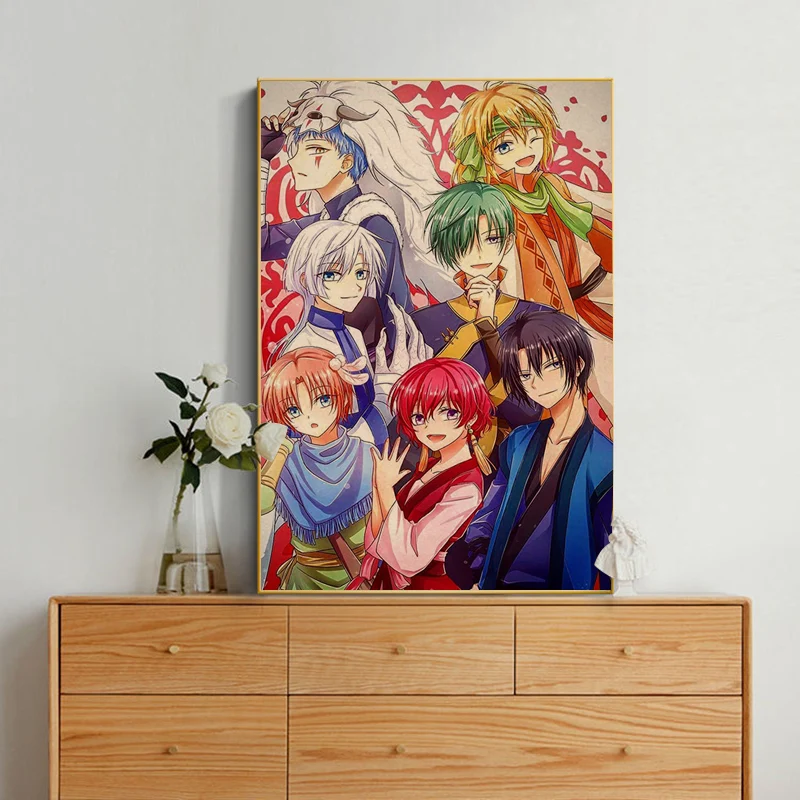 Yona Of The Dawn Anime Retro Kraft Paper Poster Vintage Room Bar Cafe Decor Decor Art Wall Stickers