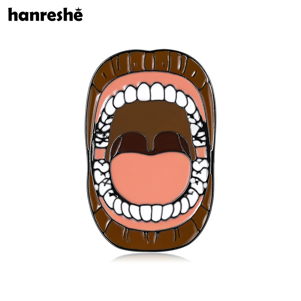 

Hanreshe Funny Oral Cavity Enamel Pin Medical Dental Teeth Brooch for Doctor Dentist Nurse Backpack Lapel Badge