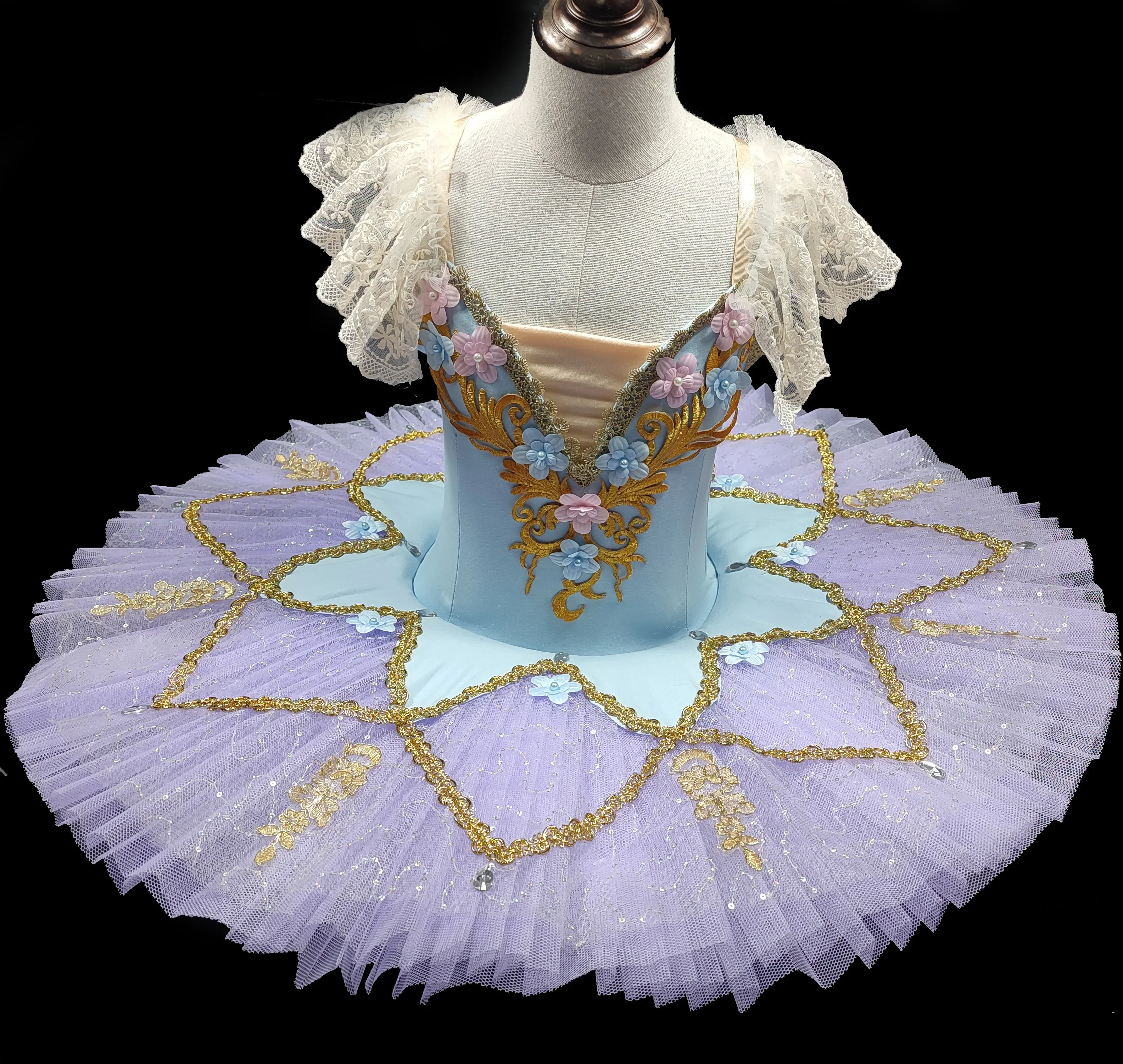 Nuevo vestido de tutú de Ballet profesional para adultos, expositor de ventana, vestido de actuación, falda de Bella Durmiente, traje de baile para niños