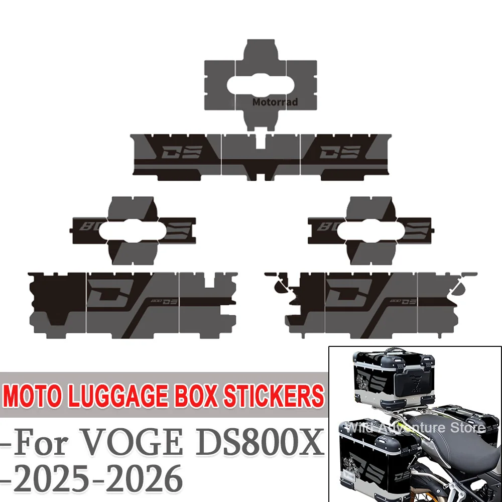 

Наклейки для мотоциклов VOGE DS800X 800 DSX 800 2025-2026: защитные наклейки для верхнего кофра и боковых кофров, декоративные наклейки для алюминиевых багажных боксов