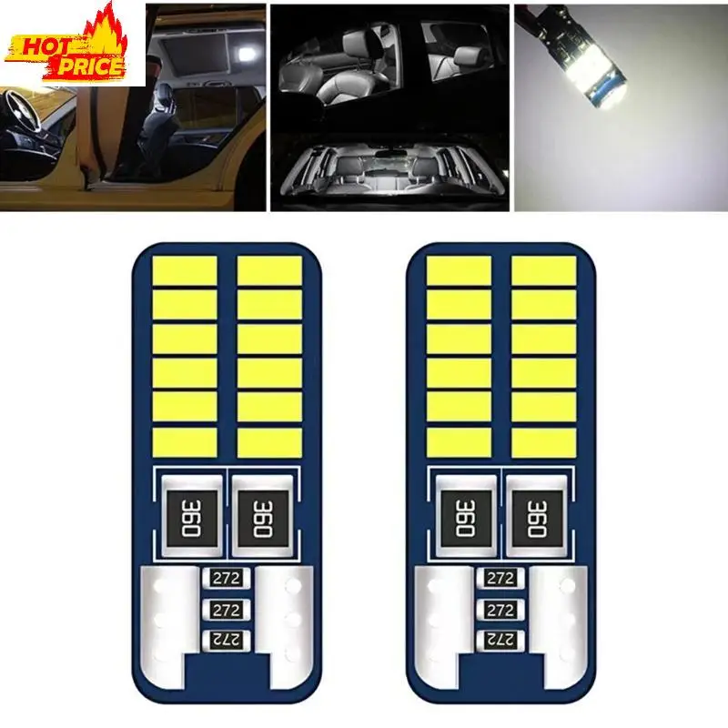 

10 шт. долговечные светодиодные сигнальные фонари T10, простые в установке светодиодные позиционные лампы T10 для экологически