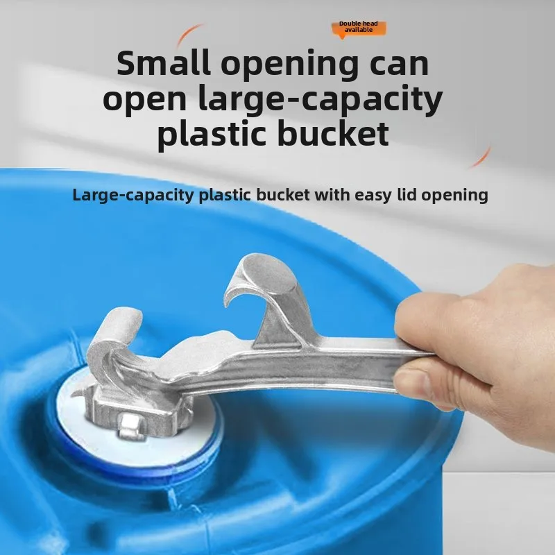 Universal Bucket Lid Wrench Plastic Iron Barrel Cover Opener Labor-saving Bucket Lid Opening Tool