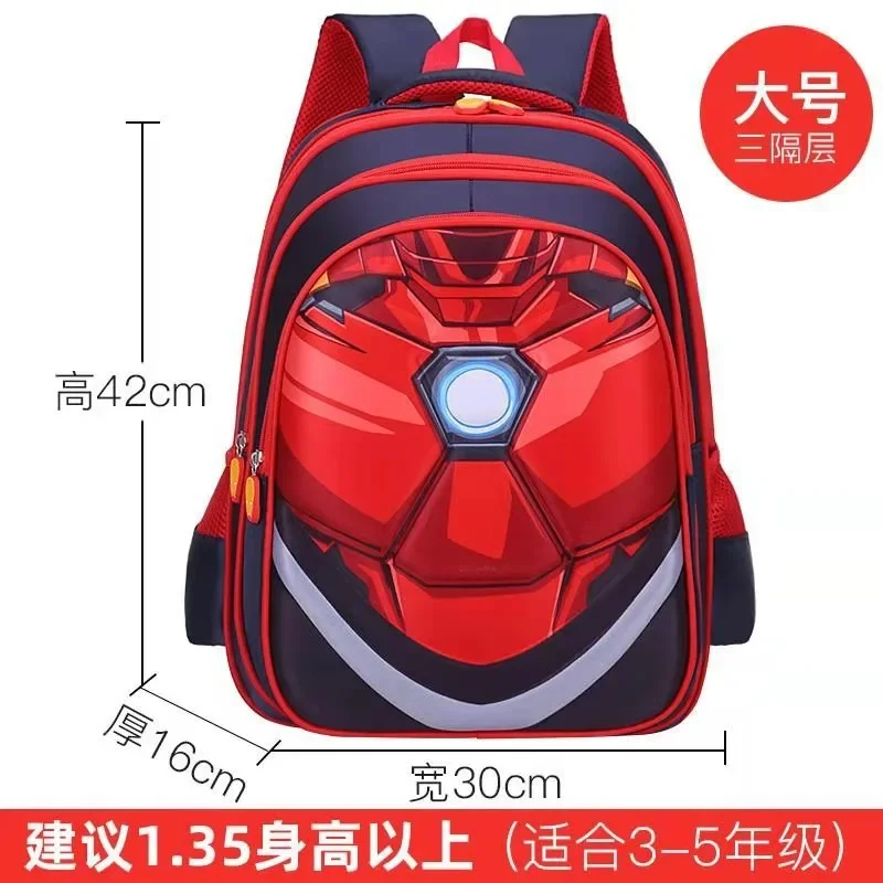 Mochila escolar Marvel Comics para niño, mochila de gran capacidad con protección de la columna vertebral, reductor de carga, mochila de moda para jardín de infantes, nuevo estilo