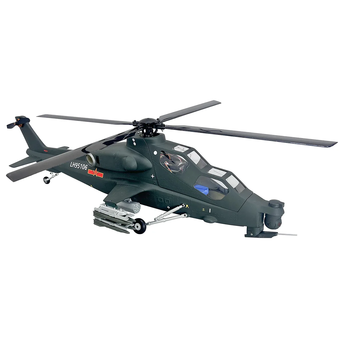 Roban 470 Taille CAIC Z-10 Fiery Thunderdangers 4 lames RTF RC Hélicoptère Modèle à l'échelle