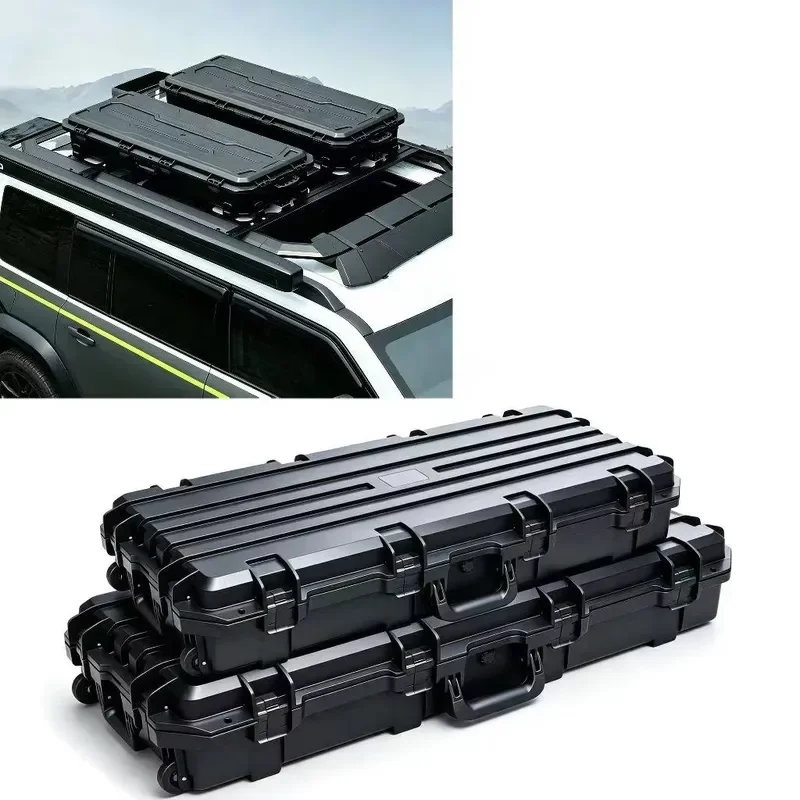 Waterproof Car Roof Box Hard Shell Rooftop Cargo Box Large Capacity Stackable Storage Case for Offroad Outdoor Camping Travel