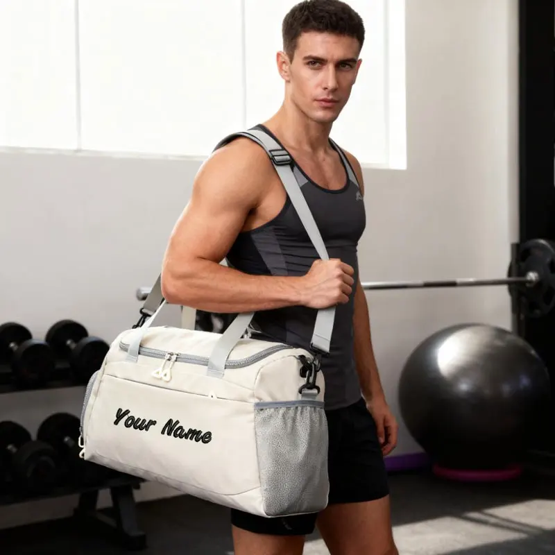 Bolsa de deporte personalizada bordada a mano para gimnasio y viaje - imagen 3