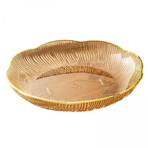 5xFruit Plate Kitchen Utensils Snack Candy Tray for Christmas Celebration Home S Amber