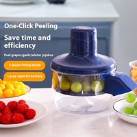 Automatic Electric Rechargeable Fruit Peeler Brushless Motor for Grapes Tomato Garlic Kitchen Peeler Smooth Peeling Process Tool