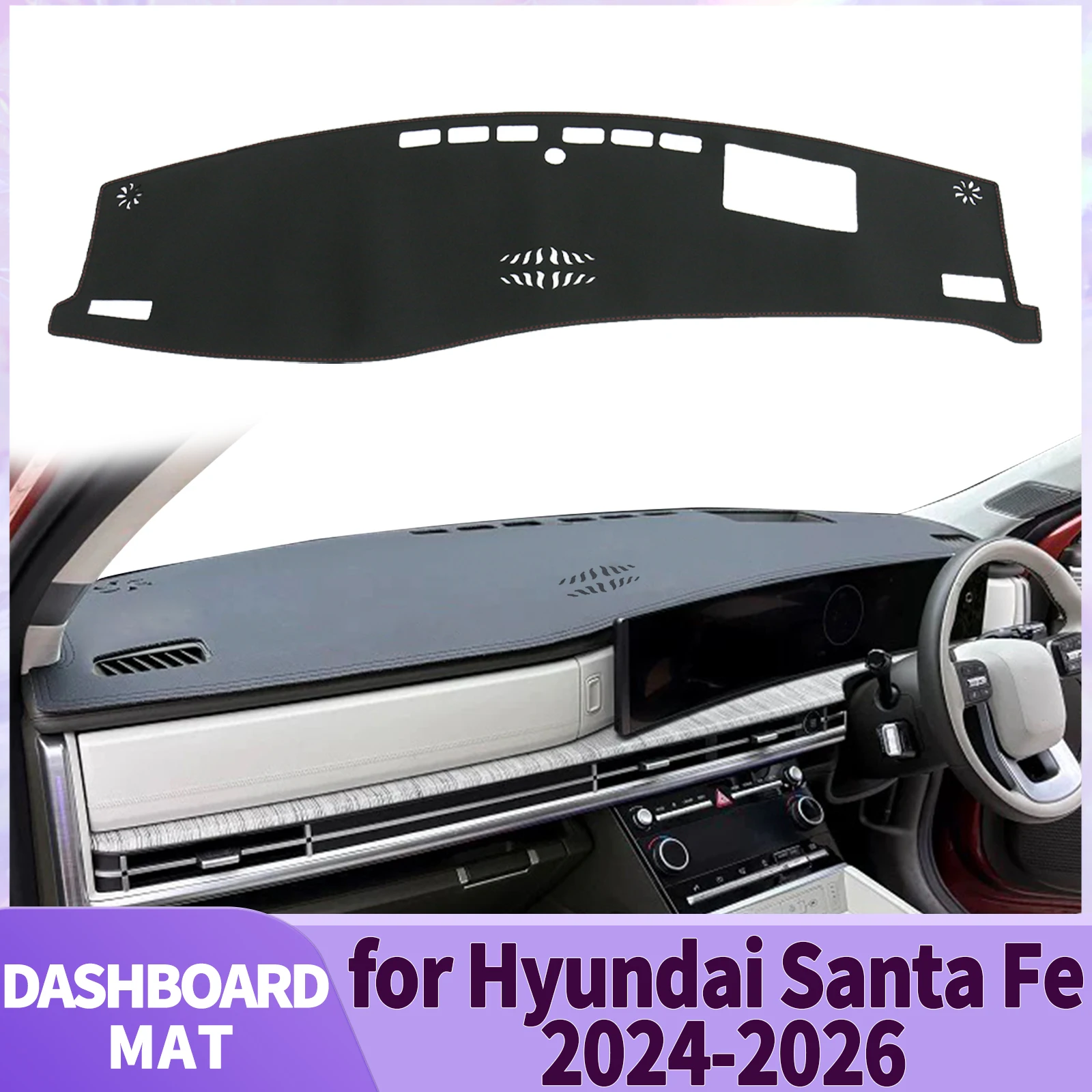 

fit for Hyundai Santa Fe Santafe 2024-2026 MX5 Car Accessories Dashmat Dashboard Cover Pad DashMat Sunshade Protective Carpet