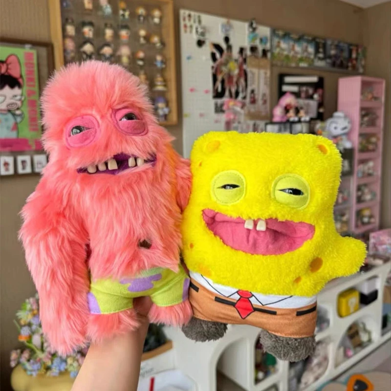 Fuggler Spongebob Squarepants Patrick Star Series Plush Toys Little Monsters Funny Ugly Monster Tooth Birthday Christmas Gift