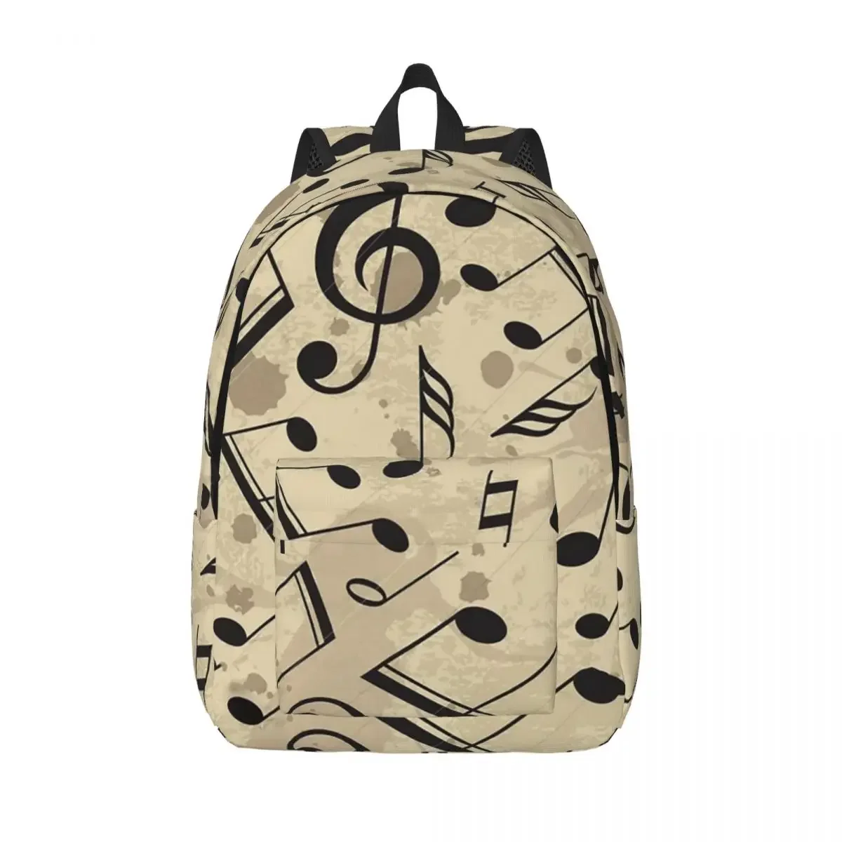 

Musical Note Backpack for Boy Girl Kids Student School Bookbag Retor Music Pattern Daypack Preschool Primary Bag Durable