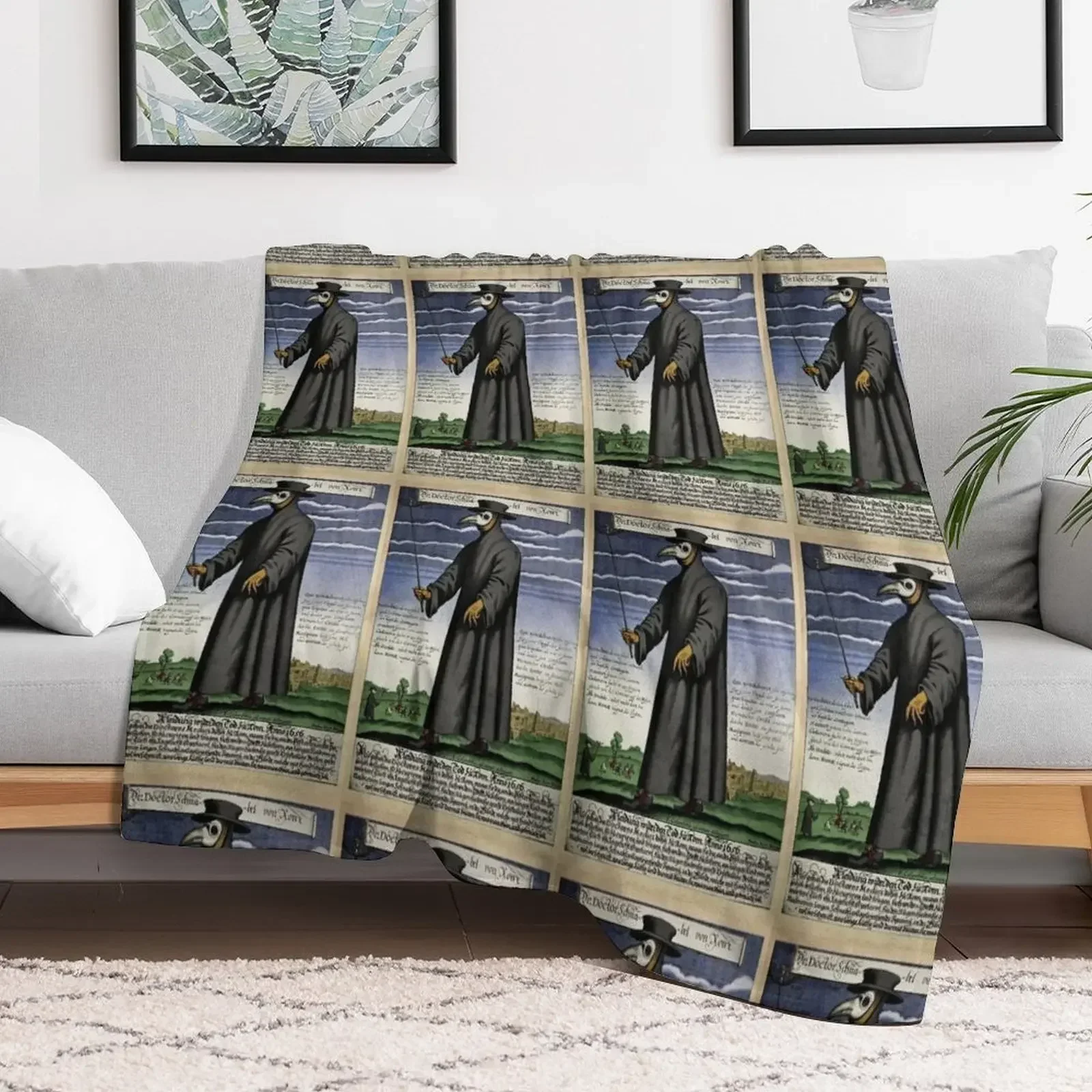 

Plague Doctor, Middle Ages Throw Blanket Soft Plaid Softest Summer Beddings Luxury Thicken Blankets Bed covers Flannel Blankets