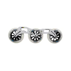 FLYKE-Marco de patinaje NEUTRINO, Base de patines de 3 ruedas, 90mm, 100mm, 110mm, MPC, color negro y azul, Magic XXFirm MATTER, código blanco Gi3 g13