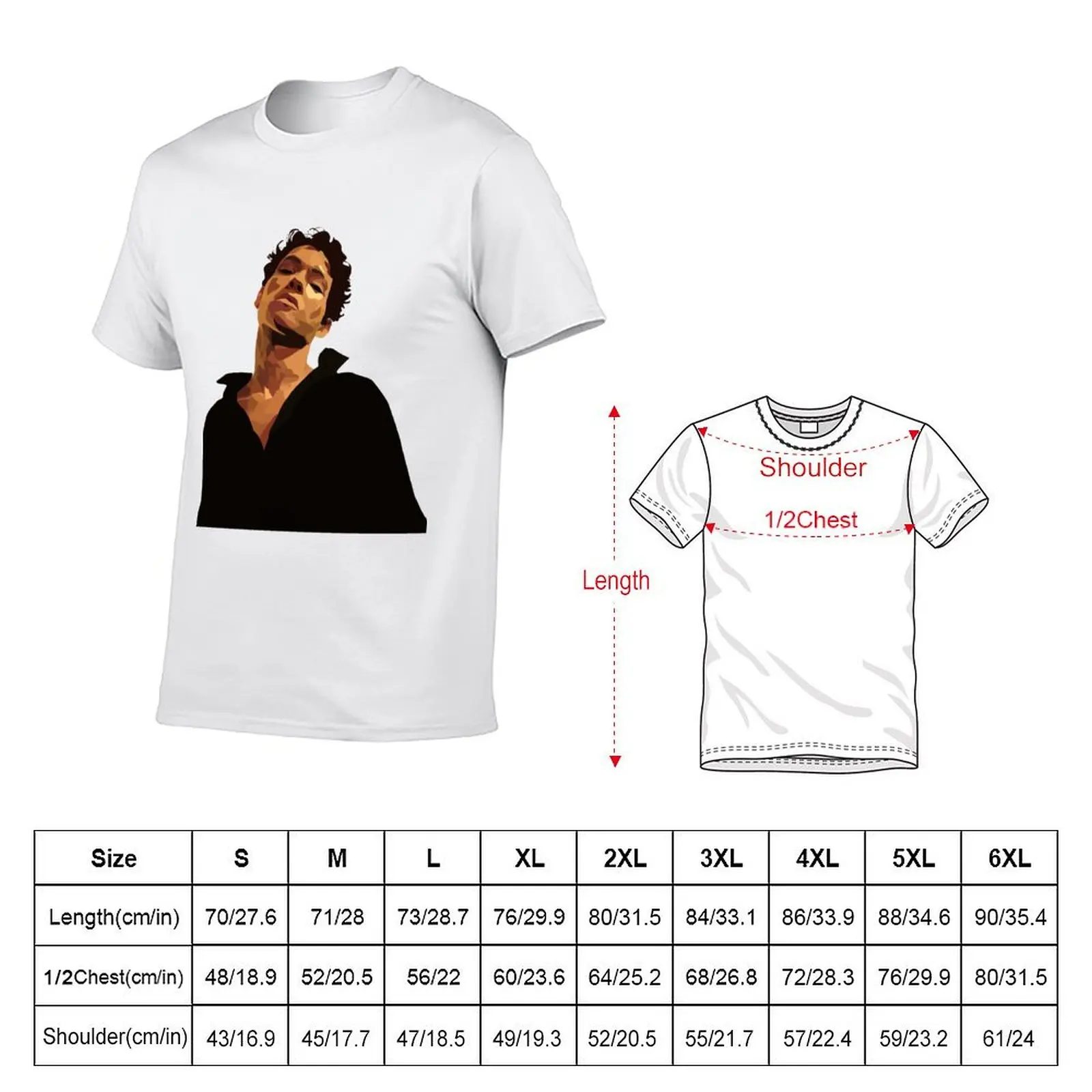 Omar Rudberg Flat Art (No BG) T-Shirt Odor Resistant Short Sleeve Top