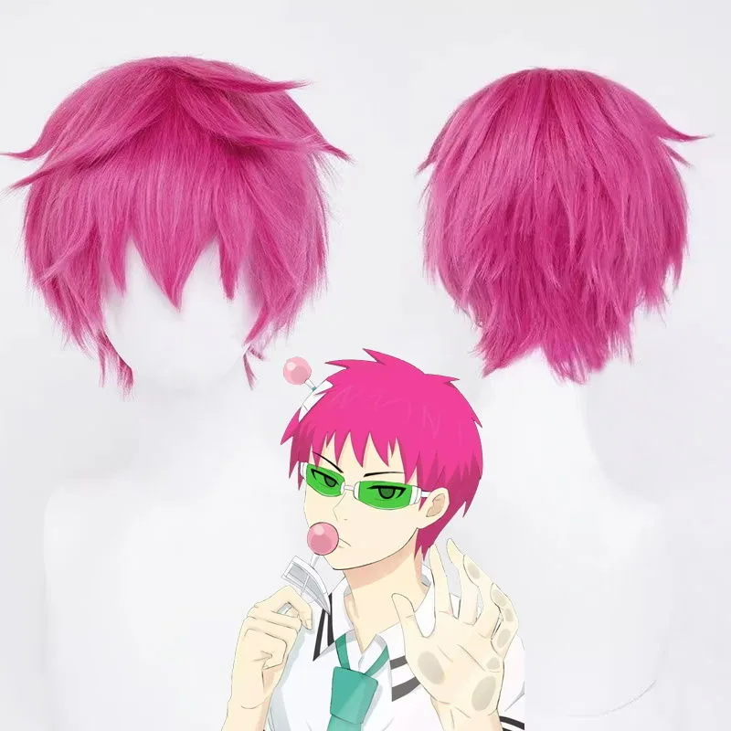 Anime saiki kusuo teruhashi kokomi cosplay peruca das mulheres dos homens festa de halloween role play adereços saiki kusuo óculos e headwear